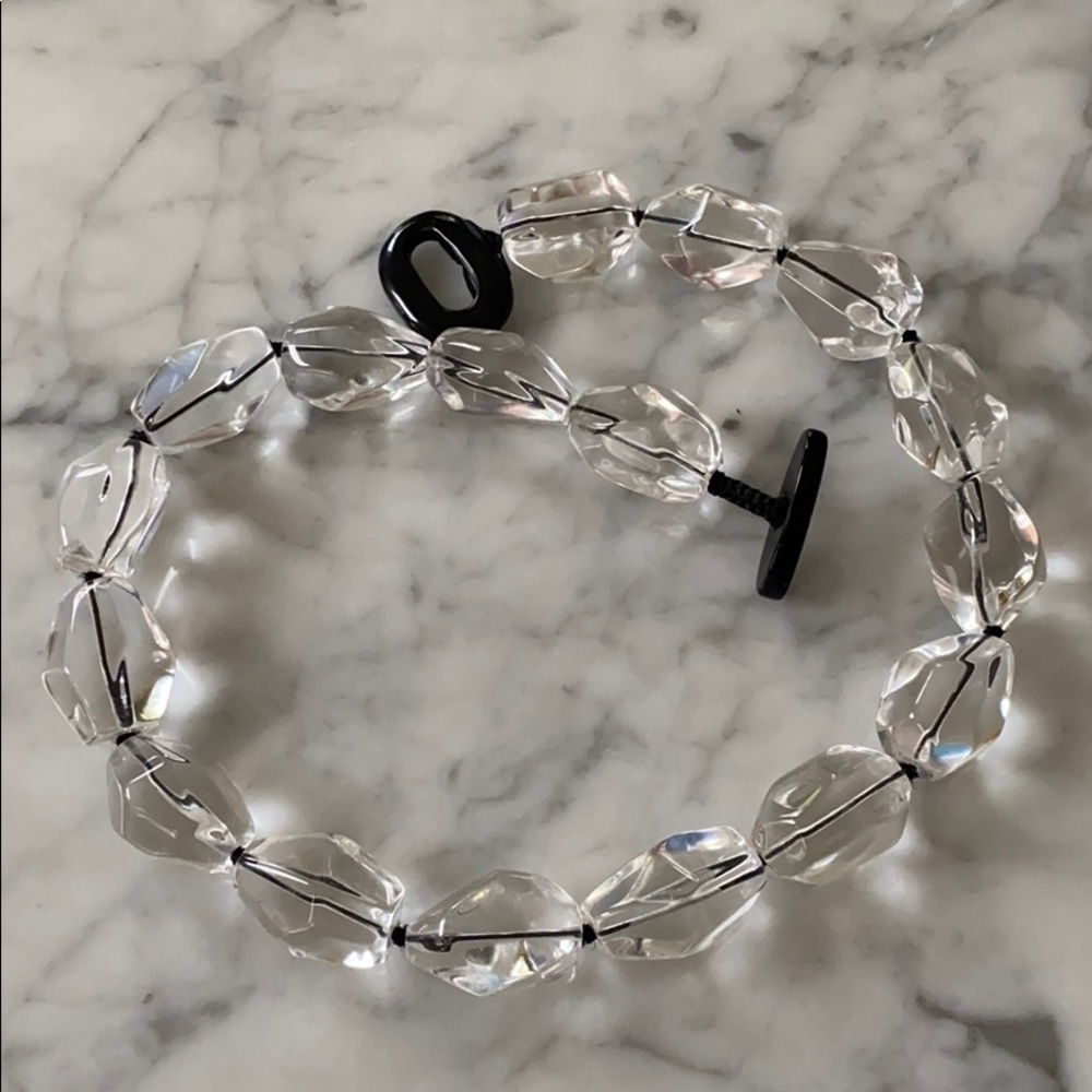 Quartz crystal necklace